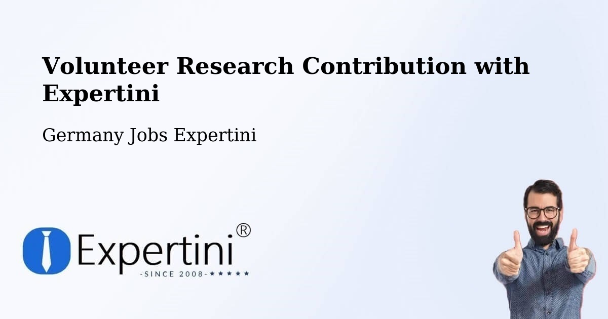 Volunteer Research Contribution Program – Lüderitz - Germany Jobs Expertini